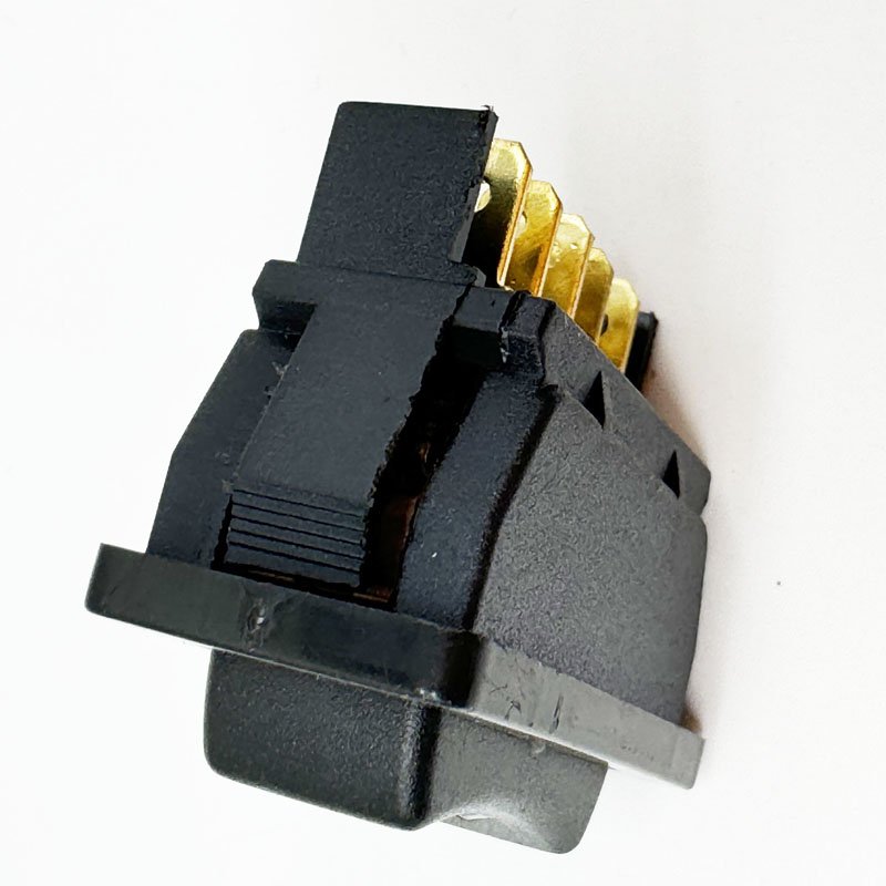 20A 12VDC Double Pole 5P Electrical Power Window Switch 5 Pins Electric Power Window Switch Button Universal 12V/24V Green