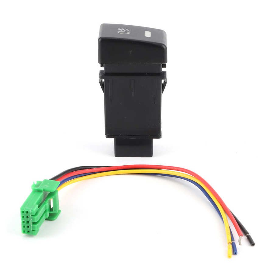 MUX DMAX Car Front Fog Light Push Button Switch with Connecting Wire