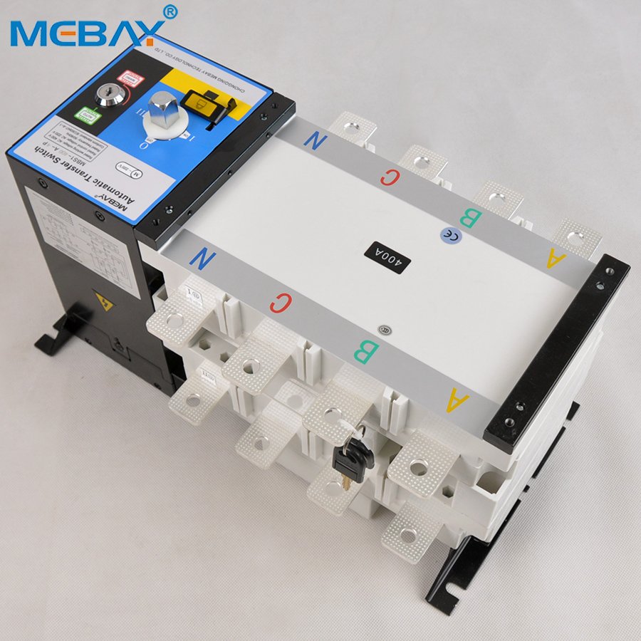 Mebay High Quality Generator ATS Changeover Switch 400A 4P PC Level ATS