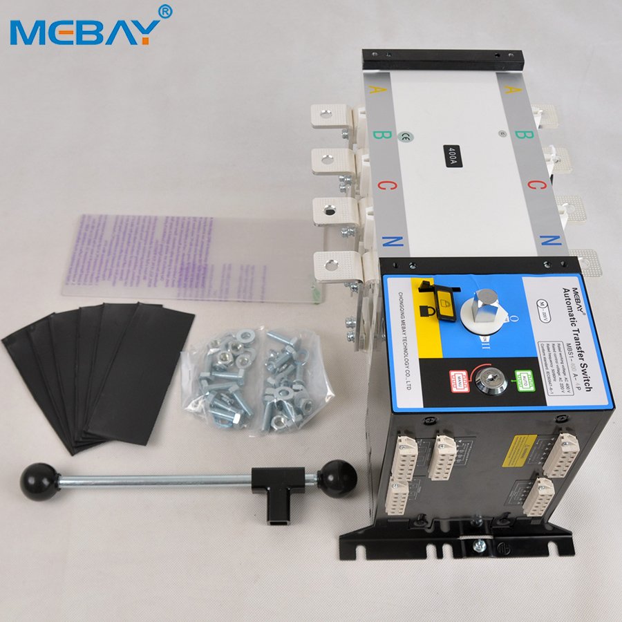 Mebay High Quality Generator ATS Changeover Switch 400A 4P PC Level ATS