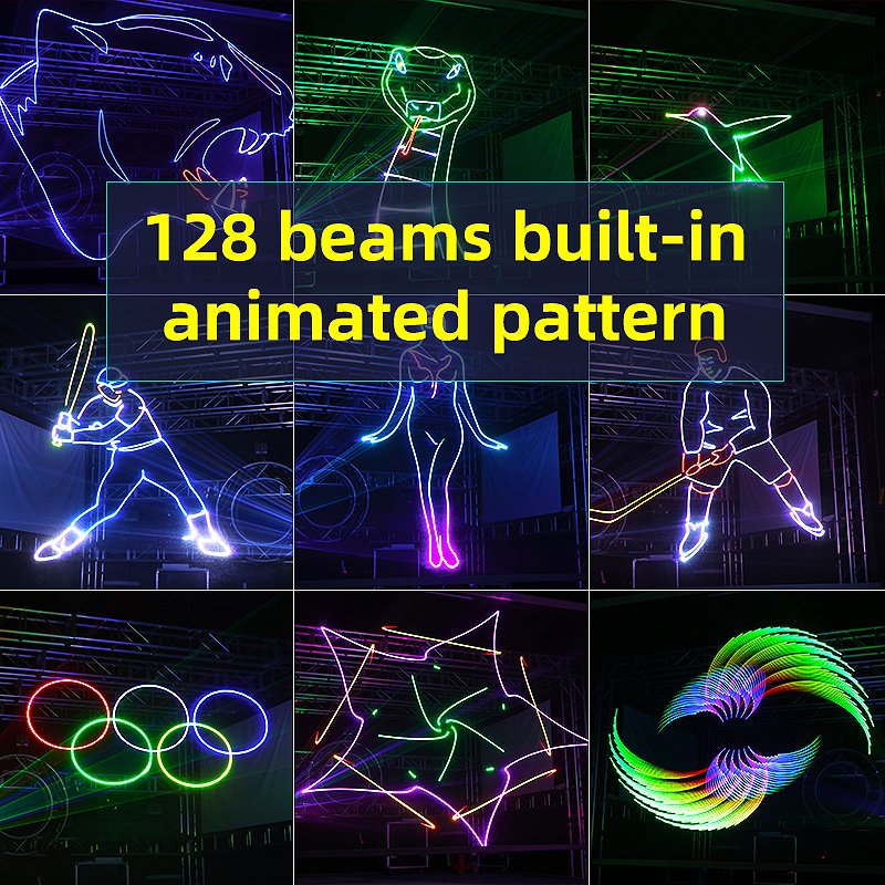 SHTX High Power 3w RGB Full Color Animation Laser Light Show 5 Watt Ilda Laser Projector Event Party Disco Club Dj Lazer Light