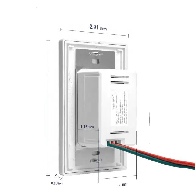 PC Fireproof PIR Occupancy Sensor Auto ON/OFF LED Light Switch for Warehouse