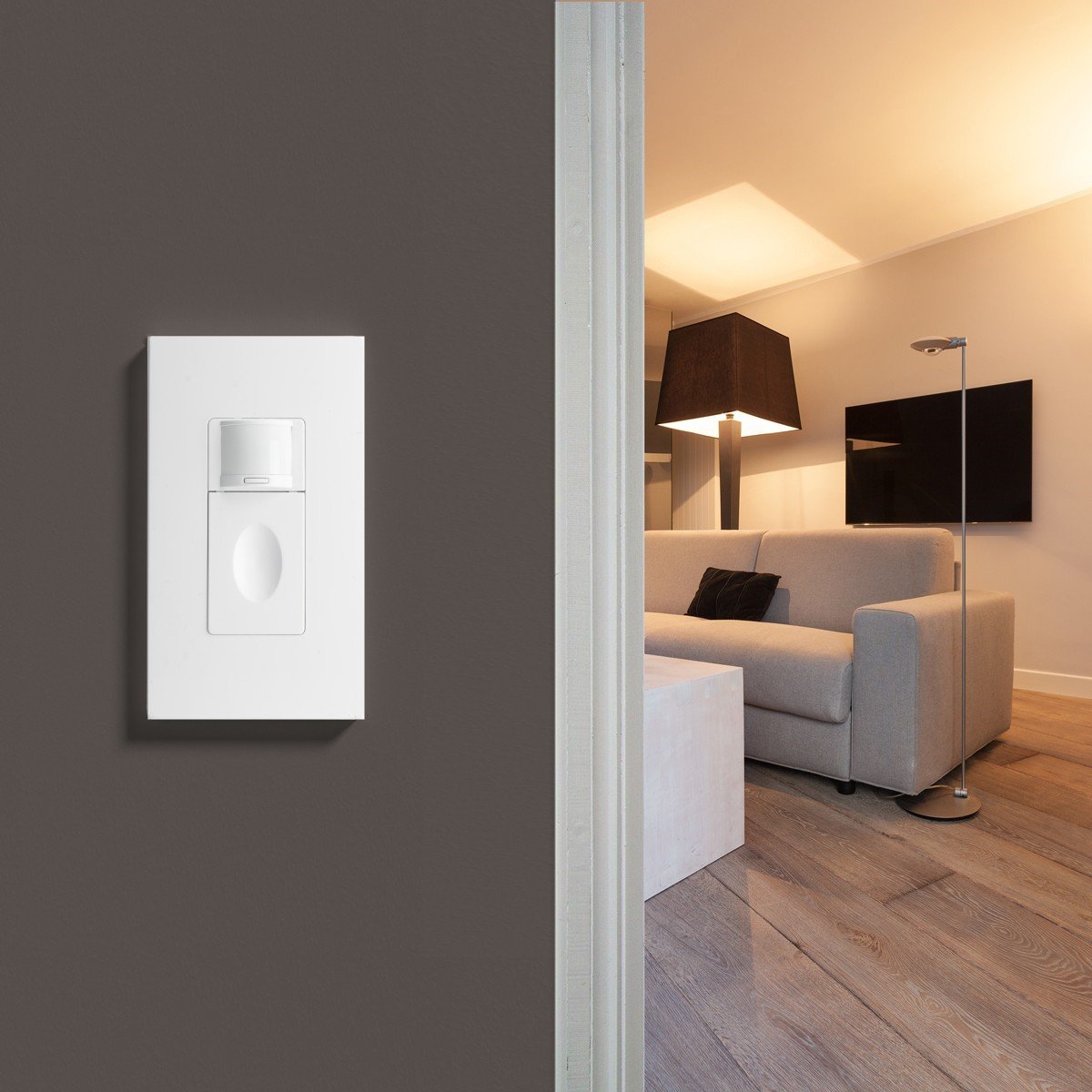PC Fireproof PIR Occupancy Sensor Auto ON/OFF LED Light Switch for Warehouse