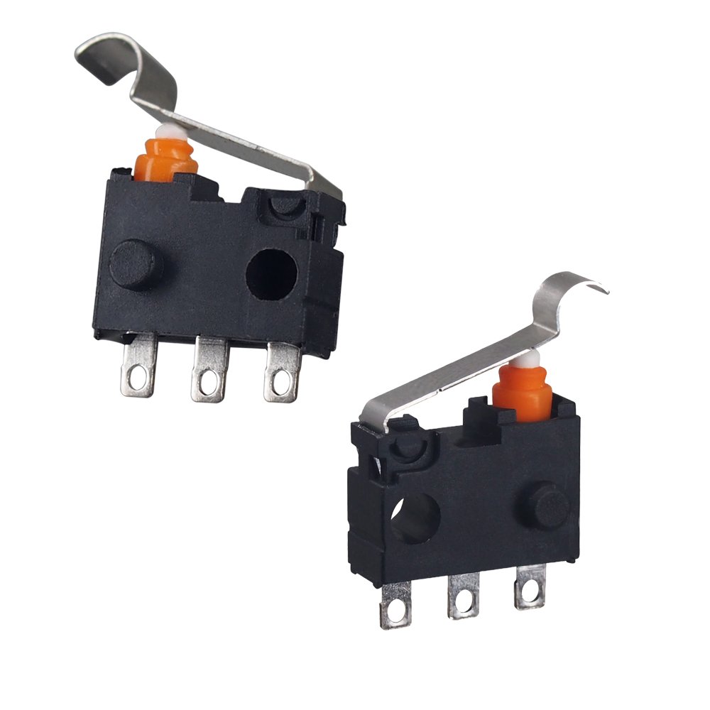 Waterproof Industry Control Micro Switch 0.1A/5A/10A 125V/250VAC Straight Roller Lever Micro Switches