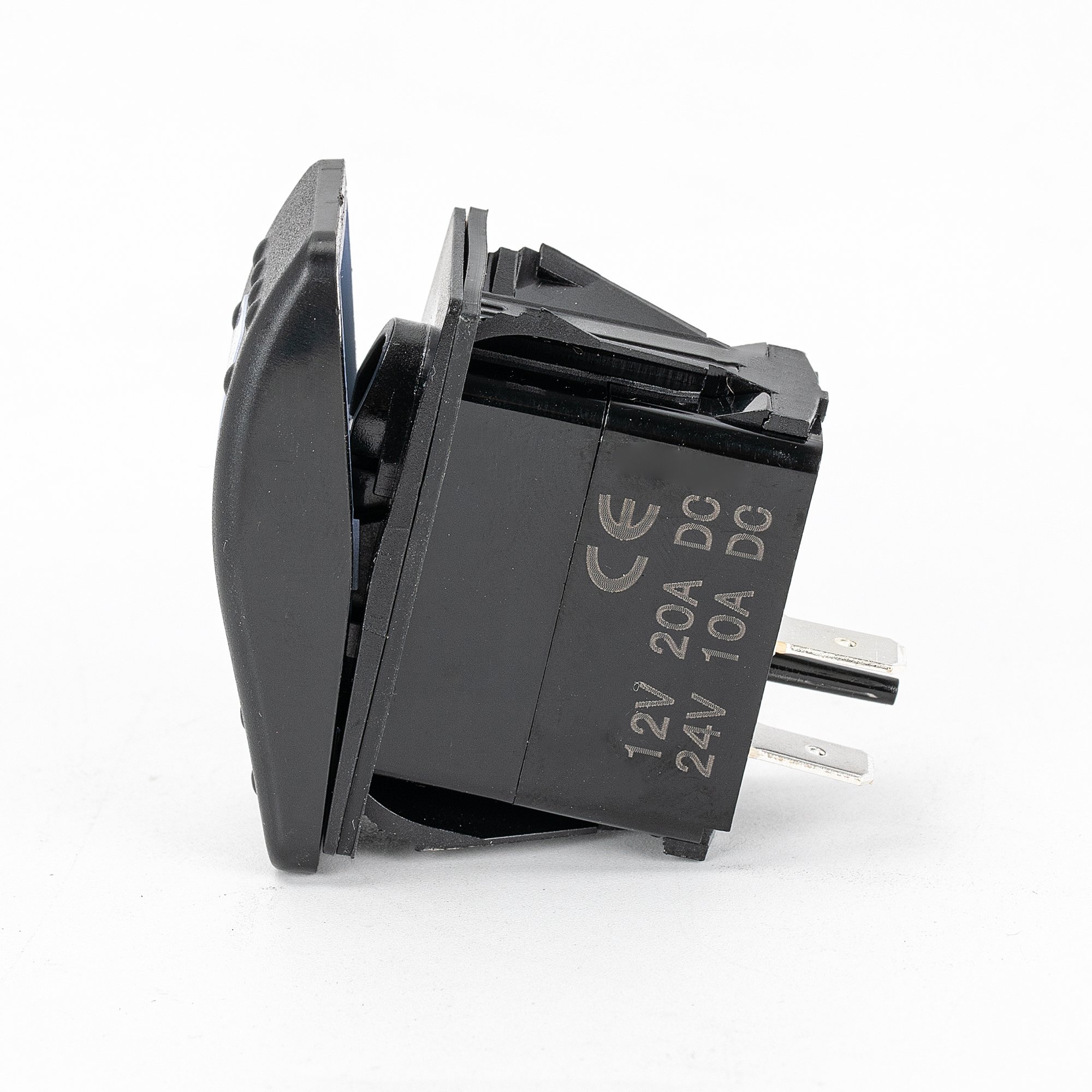 Factory 12V Horn Button Momentary Rocker Switch 12 Volt 20A Heavy-Duty SPST OFF-(ON) Marine Switch for Car Marine Boat TV Auto
