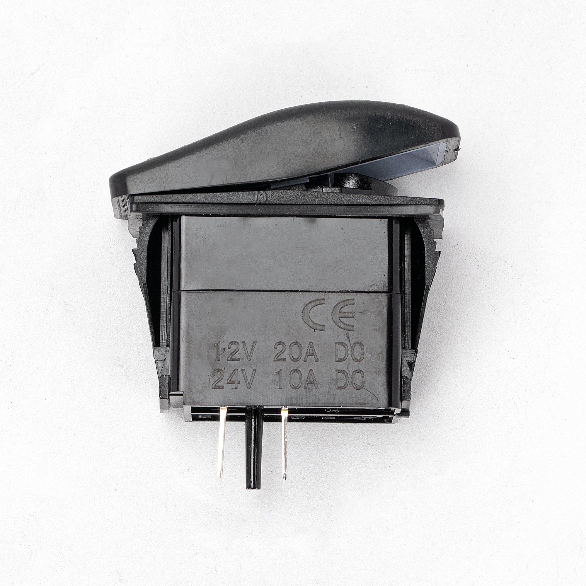 Factory 12V Horn Button Momentary Rocker Switch 12 Volt 20A Heavy-Duty SPST OFF-(ON) Marine Switch for Car Marine Boat TV Auto