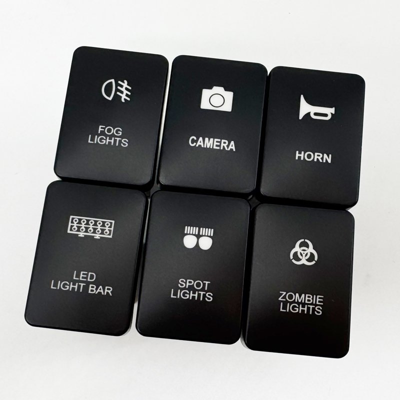 New Headlight Switch 12V Car Connector Factory Hot Sale Auto Parts Push Button Switch Light bar Fog Lights and Other Switches