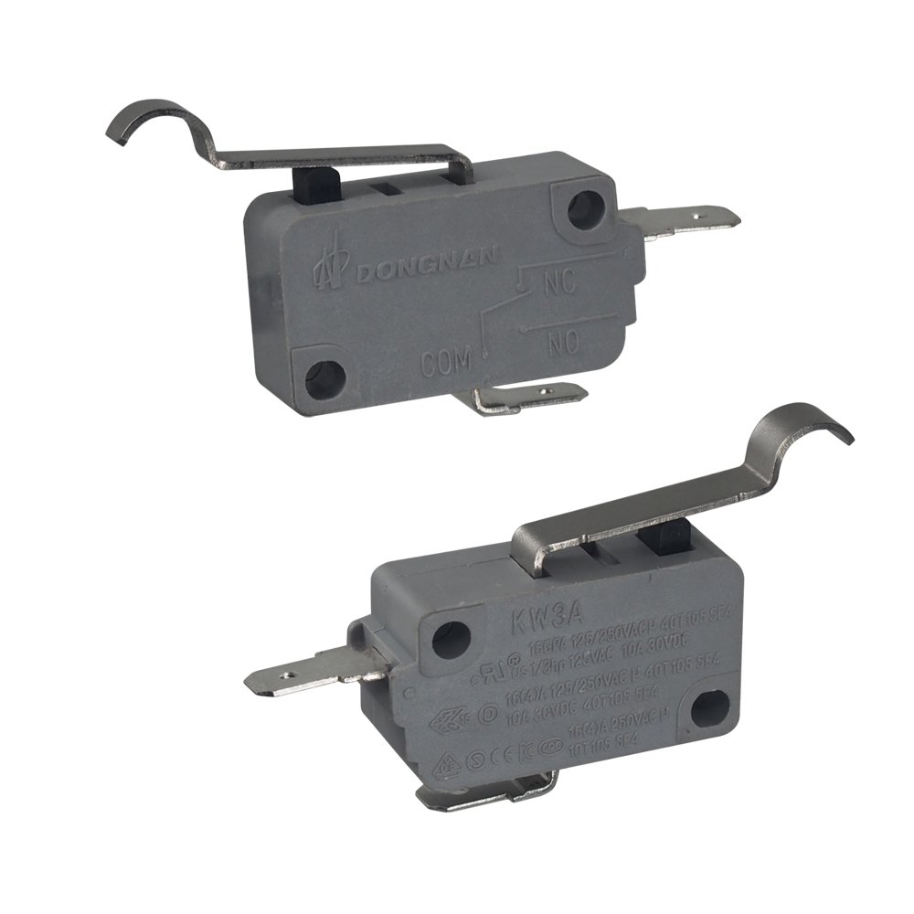 DONGNAN KW3A Electric Heater Safety Switch Micro Switch Arc Lever Arm Pin Ac 125 250v Micro Switch 16A