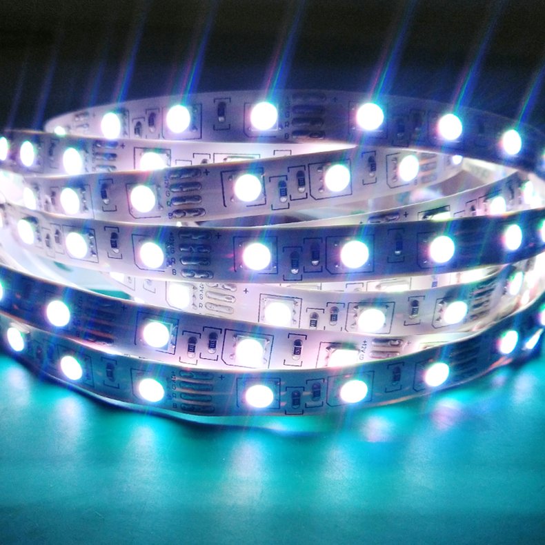 5050 Led Rgb 12v 24Vstripes Led Lights for Home Board Width10mm 60lights/m Tv Backlight Led Car Strip Lights