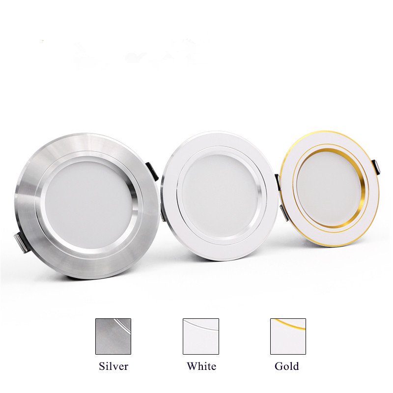 High Quality Led Downlight 5W 9W 12W Recessed Down Light Round Led Panel Light 15W 18W Indoor Ceil Lighting