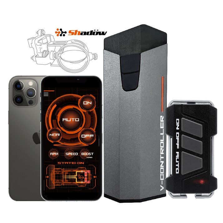 Bluetooth Exhaust Controller Sound Kit Valve Controller Upgrade with Flap Control Unit for Car Exhaust System