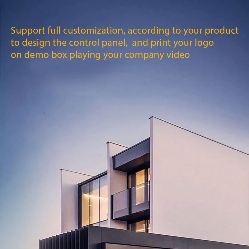 Smart Display House ModelTwo-Floor Villa with Lawn/Tree/Car Decoration, Supporting RGB Lighting/AC/TV/Curtain Control