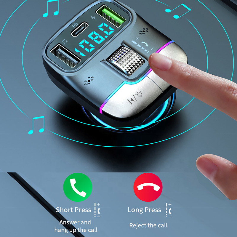 PD25W Audio Mp3 Player Usb Car Charger Fm Transmitter Modulator Fm Car Mp3 Player bluetooth Fm Transmitter for Car Kit Handsfree