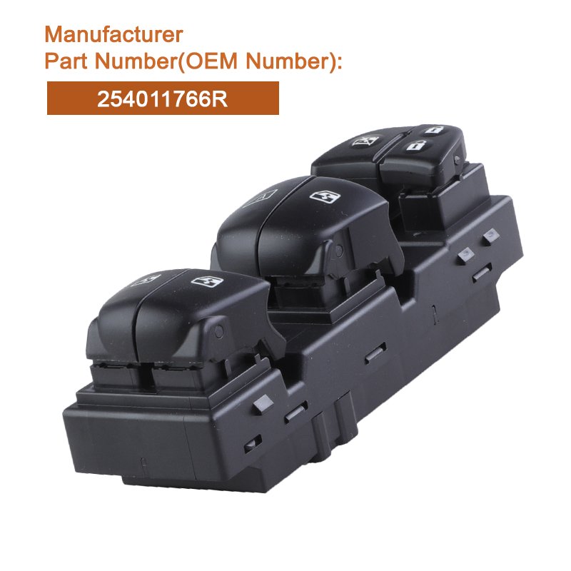 Front Left Window Lift Switch 254011766R for Renault Kadjar 2015-2021