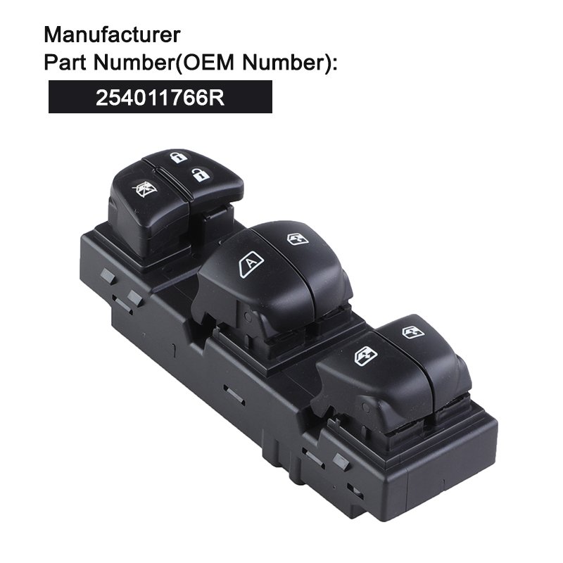 Front Left Window Lift Switch 254011766R for Renault Kadjar 2015-2021