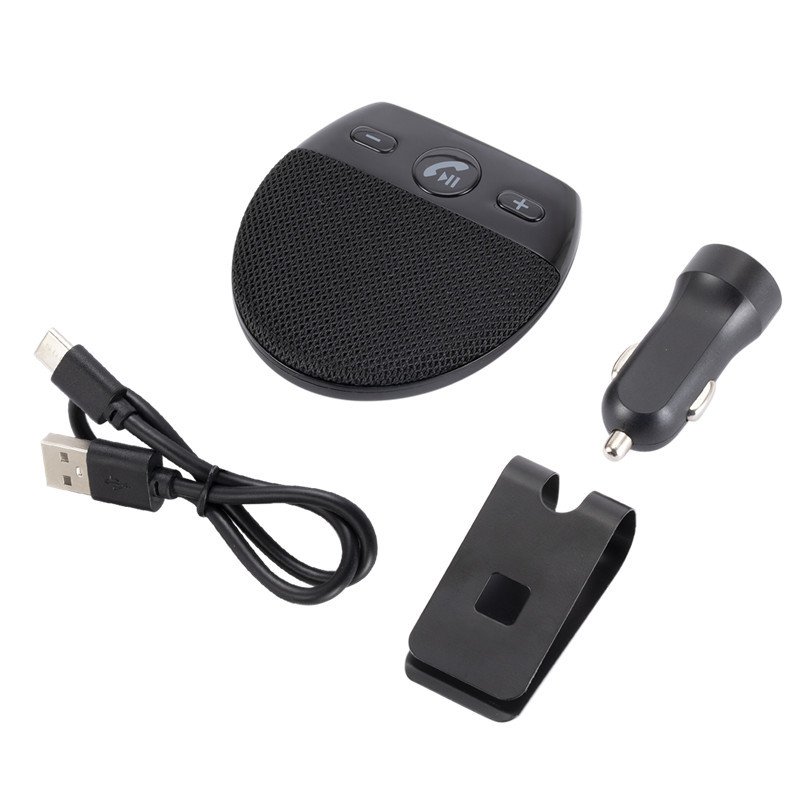 Wireless Vehicle Car Bluetooth V5.0 Speakers Handsfree Car Kit Hands-free Bluetooth Speakerphone Sun Visor Music Player With Mic