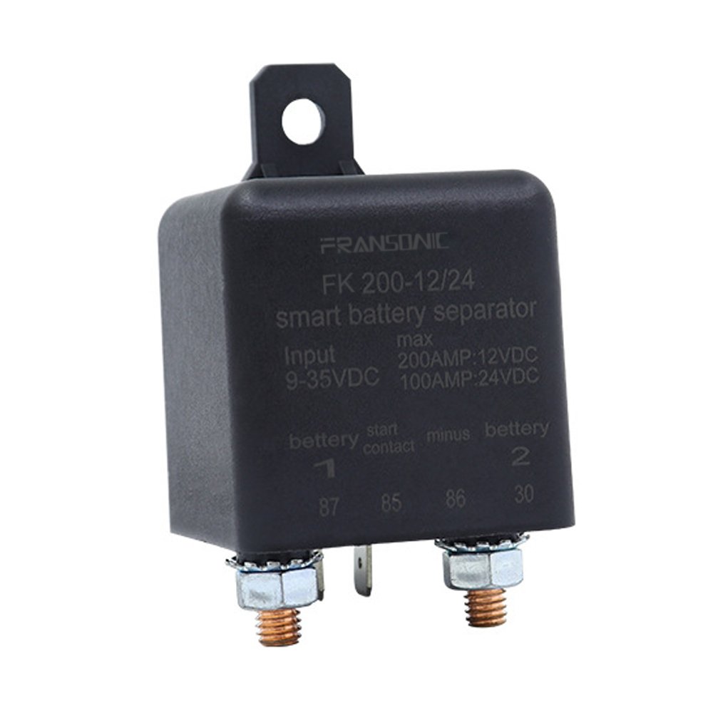 Automotive Disconnect Battery Relay ATV UTV Parts RV CAR 12V 24V 100A Smart Dual Battery Isolator Switch