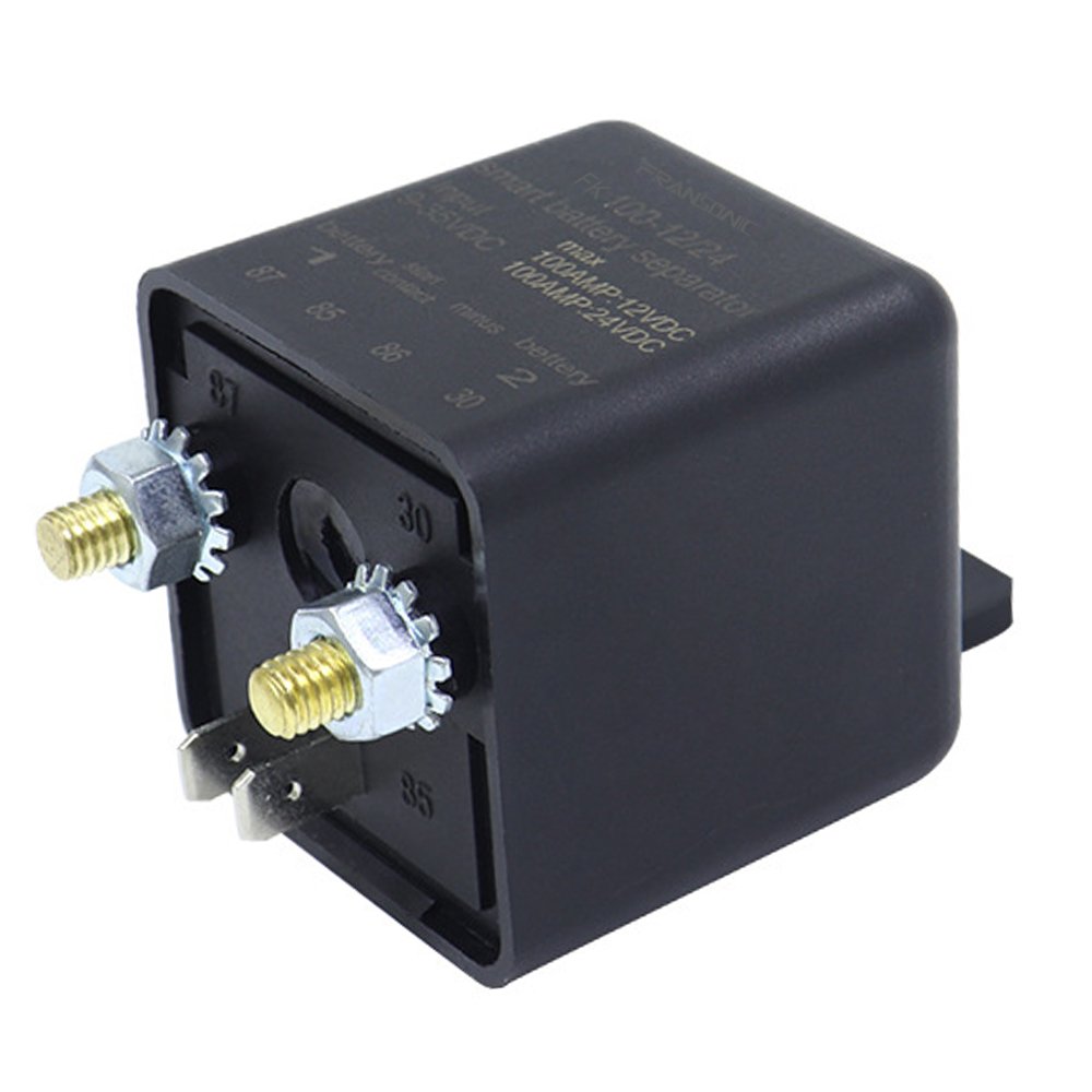 Automotive Disconnect Battery Relay ATV UTV Parts RV CAR 12V 24V 100A Smart Dual Battery Isolator Switch