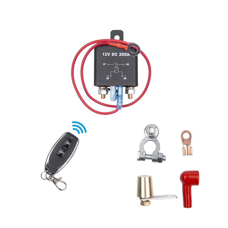 12V 250A Manual Remote Control Car Battery Breaker Switch Kit