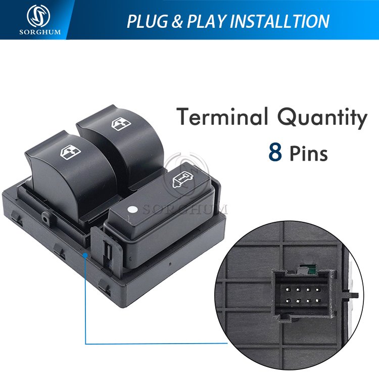 Sorghum 735421419 New Electric Power Master Window Control Switch Fit for FIAT DUCATO 2006-2014 Peugeot Citroen