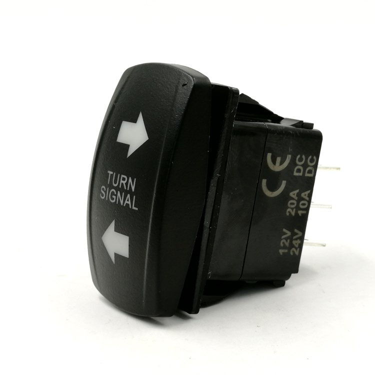 12V 24V Car Auto on off on 4 Pin LED Light Arrow Turn Signal Rocker Switch for ATV