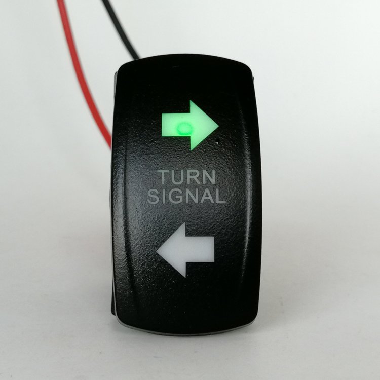 12V 24V Car Auto on off on 4 Pin LED Light Arrow Turn Signal Rocker Switch for ATV