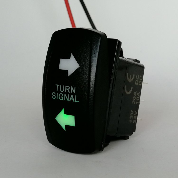 12V 24V Car Auto on off on 4 Pin LED Light Arrow Turn Signal Rocker Switch for ATV