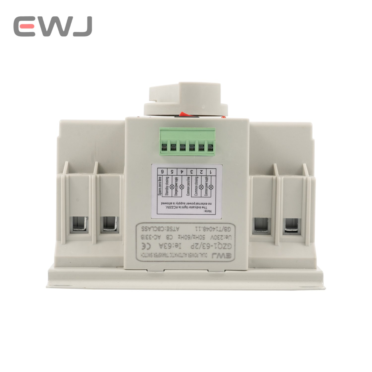 High Quality ATS GZQ5-2P 25A 32A 40A 63A ATS Dual Power Automatic Transfer Switch