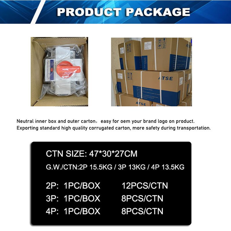 Beiyi Mini Dual Power Auto Change Over Switches 2P 32A 63AMP Automatic Load Transfer Switch
