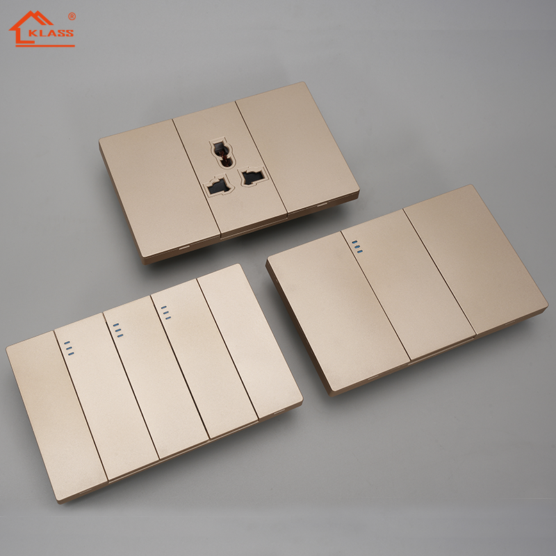 Factory Direct Sales Light Switches US Standard 118 Universal PC Panel With Wall Switches and Socket for Home and Hotel