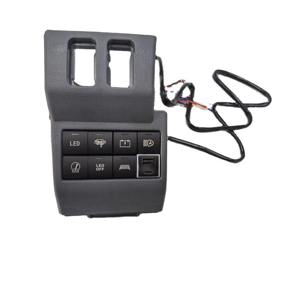 RHD Driver Side Switch Fascia Panel Replacement for Toyota Land Cruiser 70 LC70/76/75/79 Accessories Light bar Switch