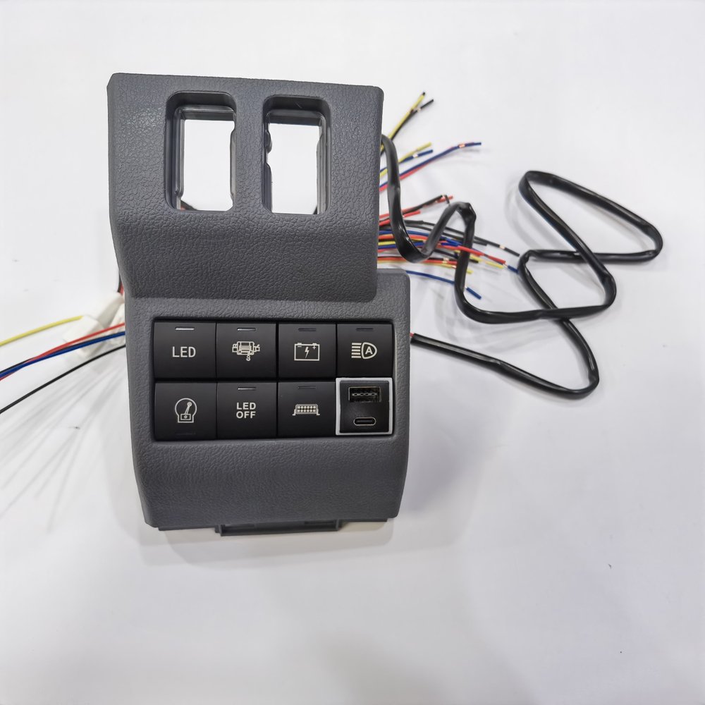 RHD Driver Side Switch Fascia Panel Replacement for Toyota Land Cruiser 70 LC70/76/75/79 Accessories Light bar Switch