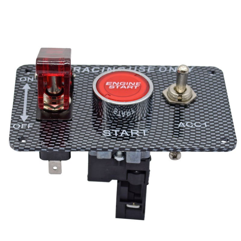 DC12V 20A Engine Start Push Button Switch Panel Race Car Ignition Accessory Part