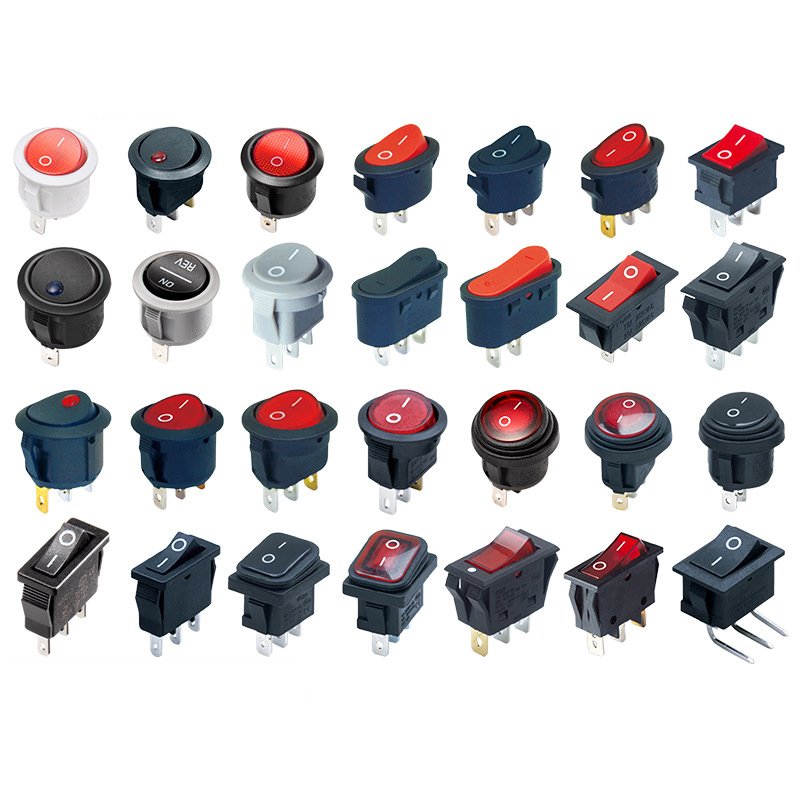 30*22mm Panel Size Rocker Switch Without LED Light 20v On-off-on/on-off Rocker Switch for Auto