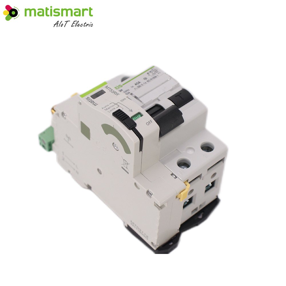 Remote Control Single Pole Wifi Circuit Breaker Tuya Auto Reset with Rccb Rcd Circuit Breaker Tuya 63a 4p Tuya Smart Wifi Mcb