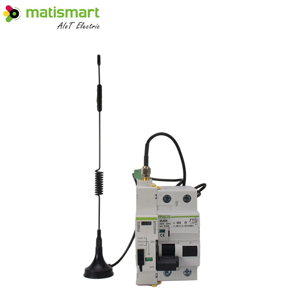 Remote Control Single Pole Wifi Circuit Breaker Tuya Auto Reset with Rccb Rcd Circuit Breaker Tuya 63a 4p Tuya Smart Wifi Mcb