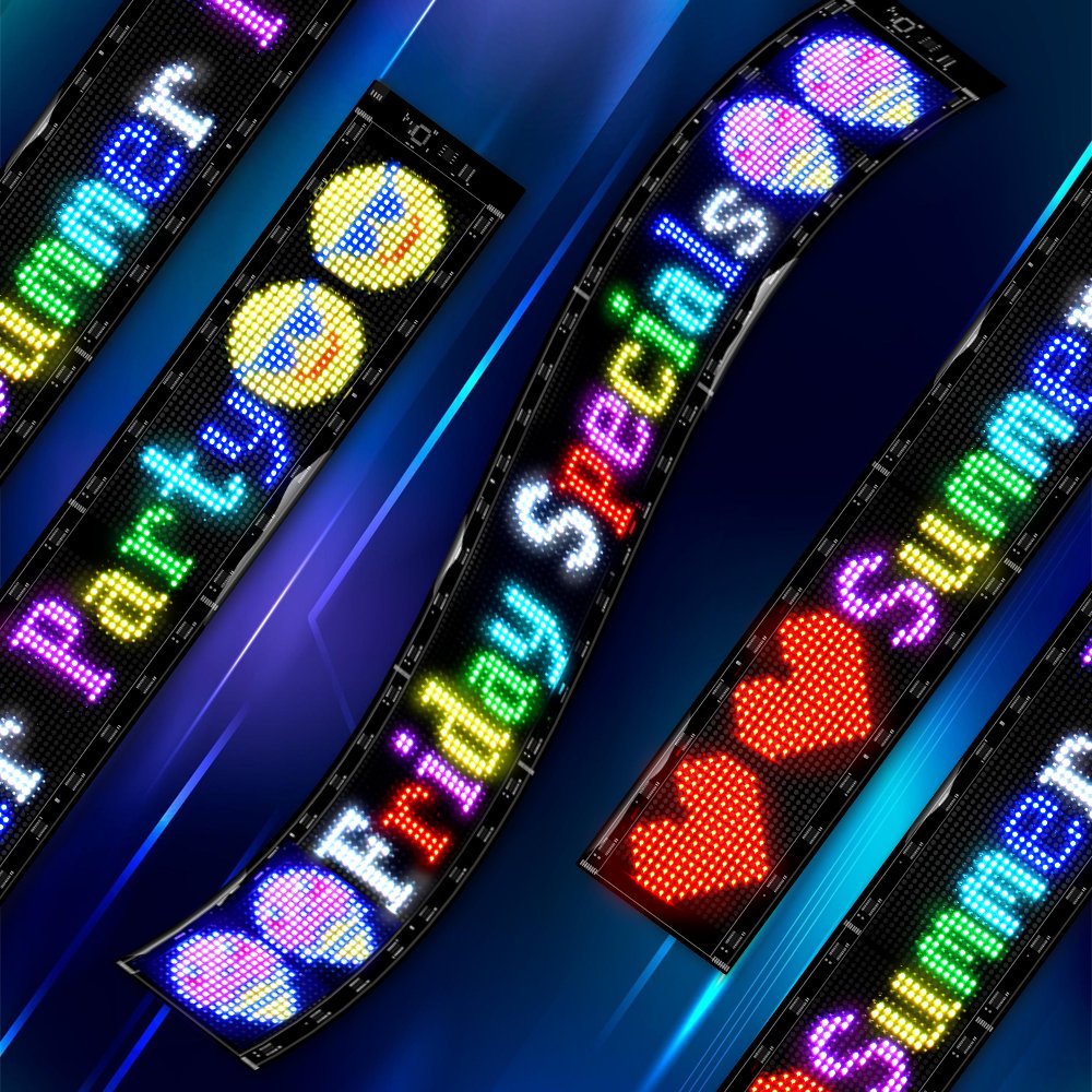 High Quality Flexible Led Board Controlled by Smartphone App Scrolling Slogan Display Screen Waterproofing Led Module