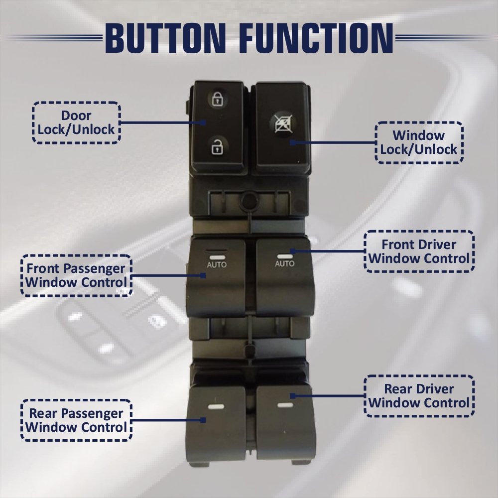 High Quality Window switch Driver Side Control for Hyundai Ioniq Models Power Switch Panel Auto