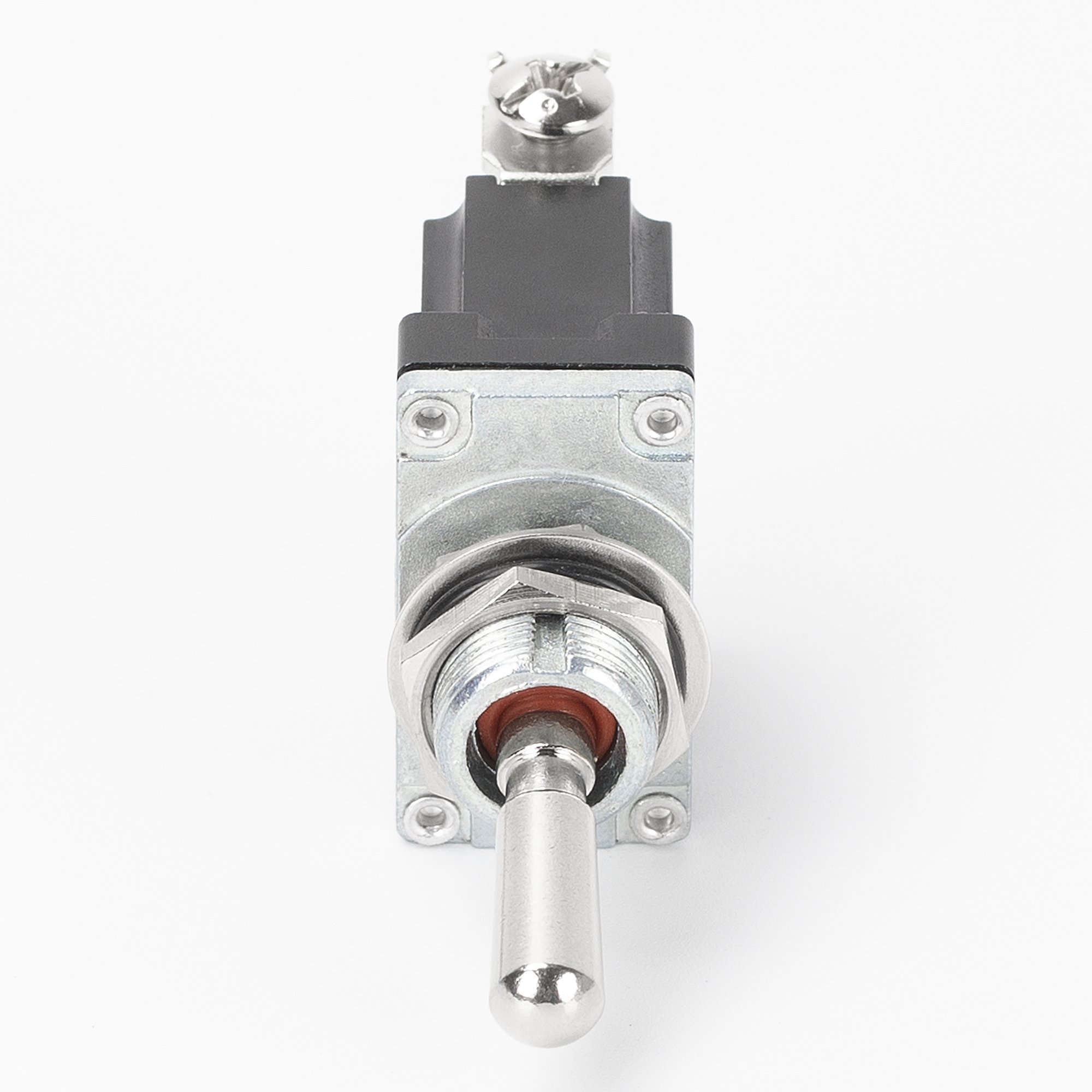 Heavy Duty 15A 250VAC 20A 125VAC 30A 12VDC Locking Toggle Switch Waterproof Metal SPST 2 Pin With IP67 Level Screw Terminal