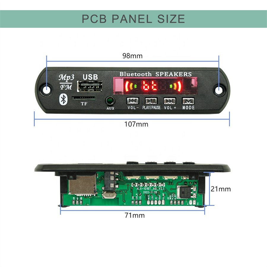 Car Accessories Reproductor MP3 Player Module Wireless HIFI Audio System Bluetooth MP3 Decoder Board USB Bluetooth Kit 12V