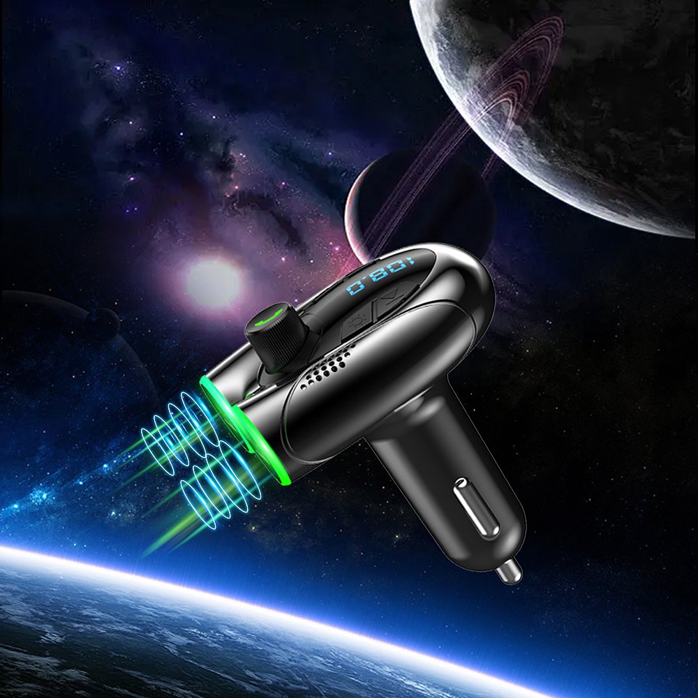 GXYKIT Radio Tuner Dual Mp3 Player Voice Interaction Wireless 5.4 Car Kit Car Adapter Modulator Car Fm Transmitter bluetooth