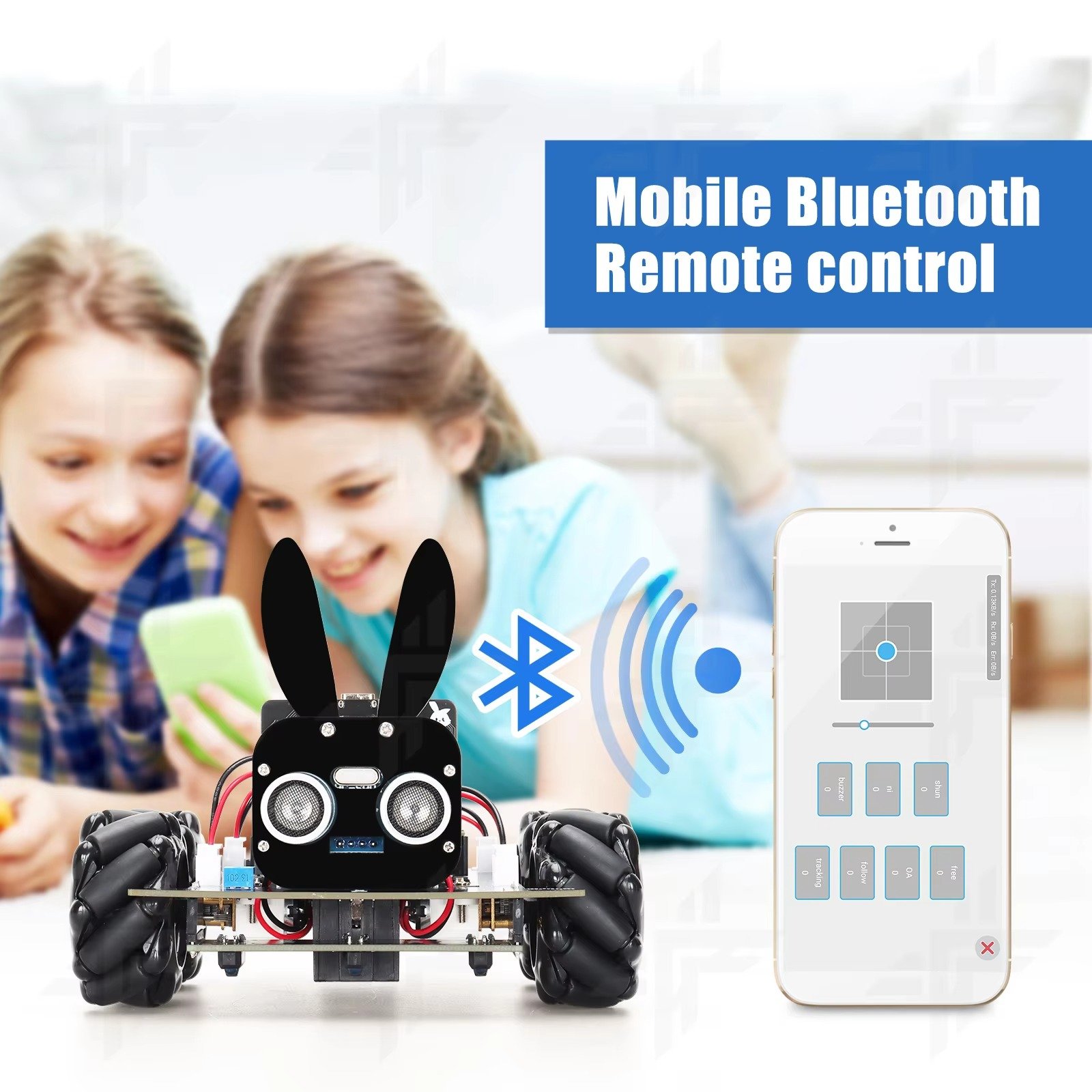 Smart Car Robotic Kit Raspberry Pi Stem Educational Arduino Programming Open Source Remote Control Robot Car