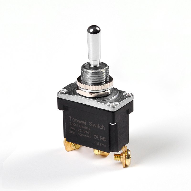 Toowei 20a Toggle Switch Screw Type ON-OFF-ON Spring Return Toggle Switch Momentary Auto Car Power Switch