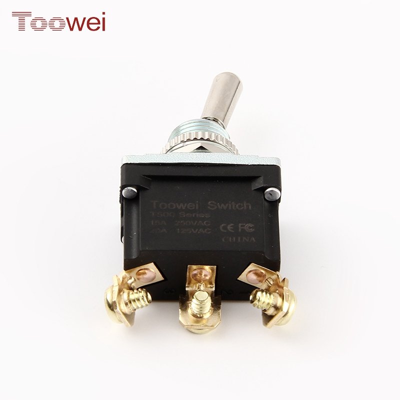 Toowei 20a Toggle Switch Screw Type ON-OFF-ON Spring Return Toggle Switch Momentary Auto Car Power Switch