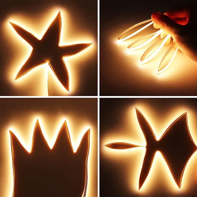 12V Cob LED Strip Light CE Rohs FCC Ul Certified 5M Flexible Strip for Commercial Furniture & Ceiling for Home & Office Lighting