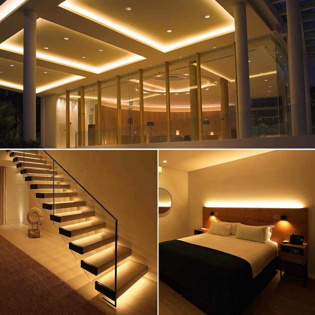 12V Cob LED Strip Light CE Rohs FCC Ul Certified 5M Flexible Strip for Commercial Furniture & Ceiling for Home & Office Lighting