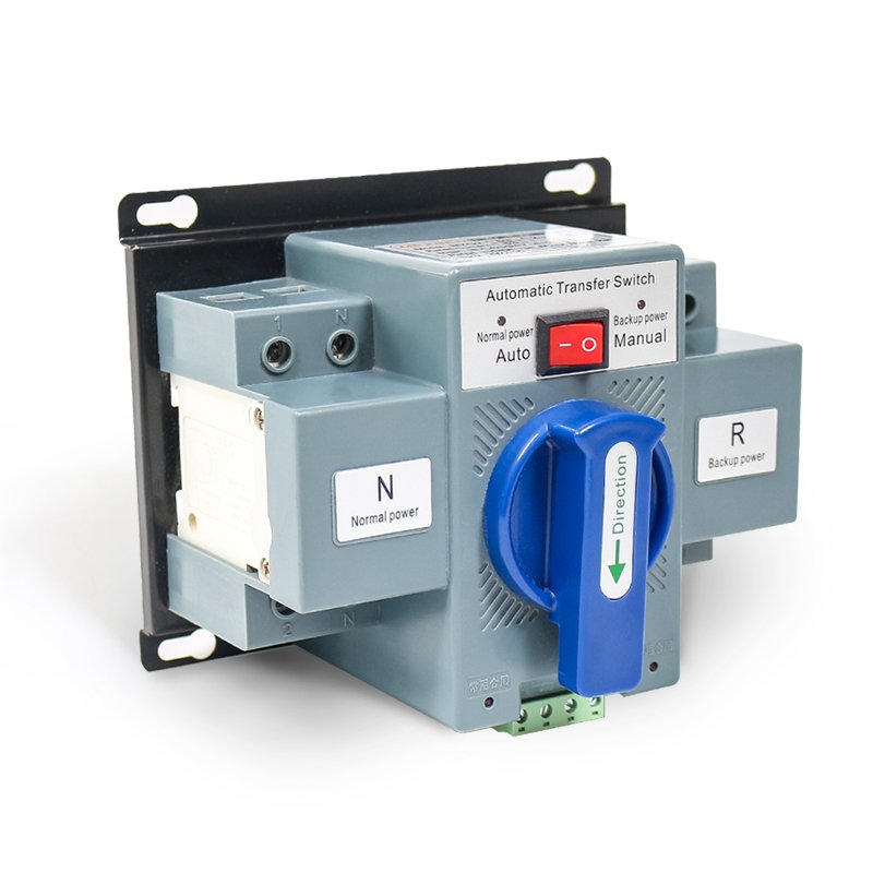 2P63A AC DC Load Auto Transfer Changeover Switch Automatic Manual ATS Generator Changeover Switch