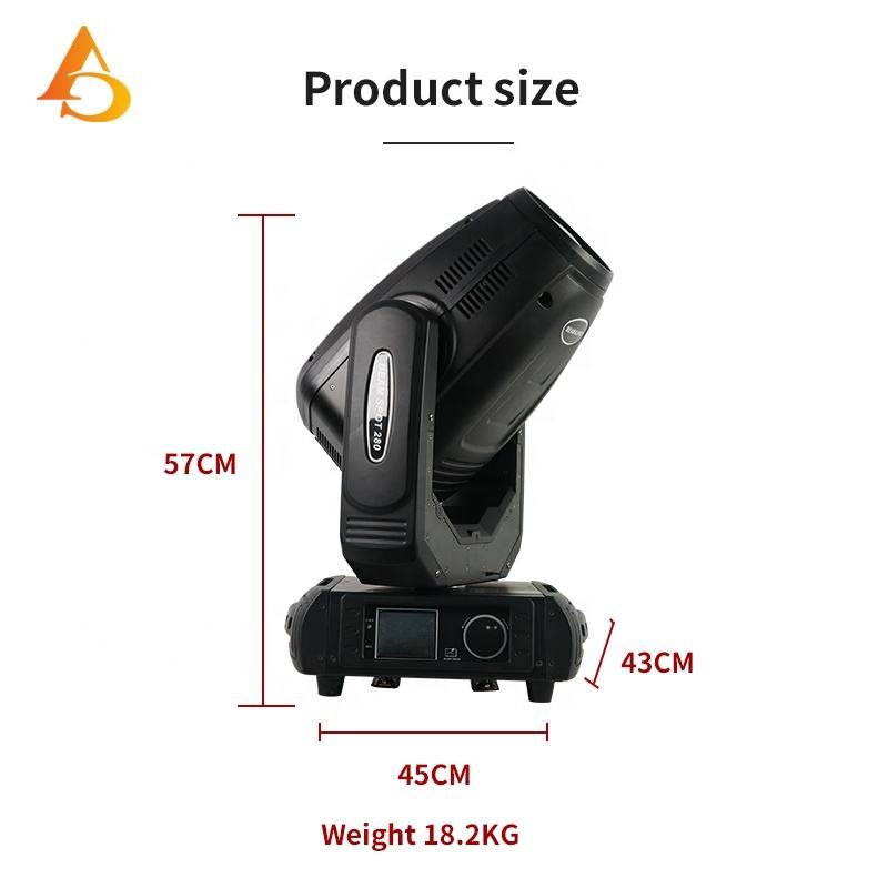 Led Stage Light Moving Head 280w 10r Beam Spot Wash 3in1 Moving Head Light for Party