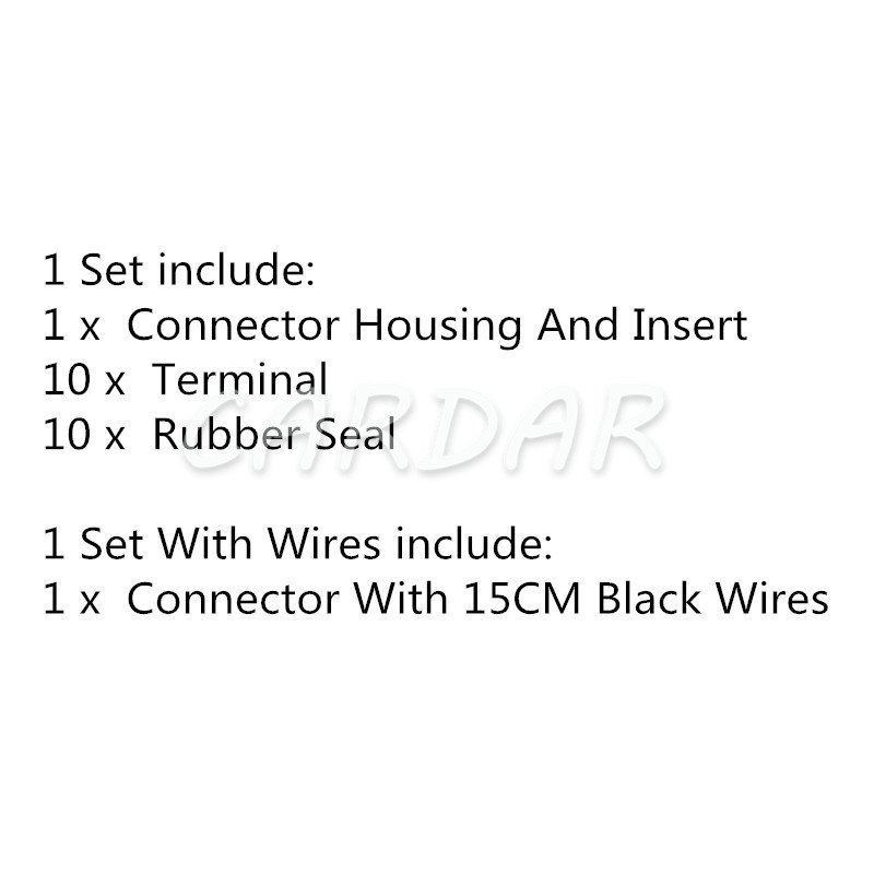 1 Set 10 Pin MG641299-5 7283-8700-30 Waterproof Auto Gearbox Gear Switch Plug Auto Wiring Harness Socket