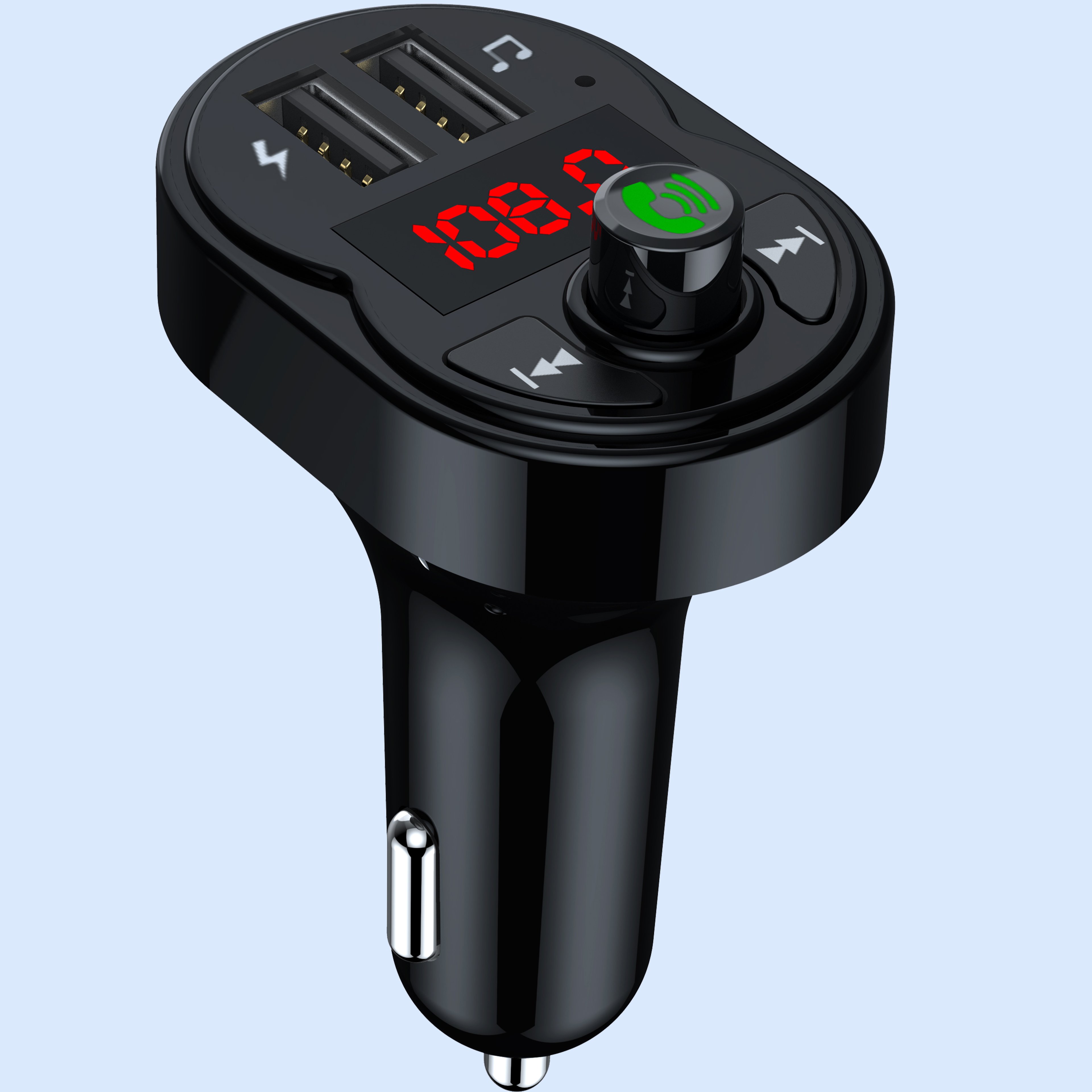 High Quality Bt Kit Receiver Car Mp3 Player Bt Fm Transmitter Radio Mini Car Fm Transmitter